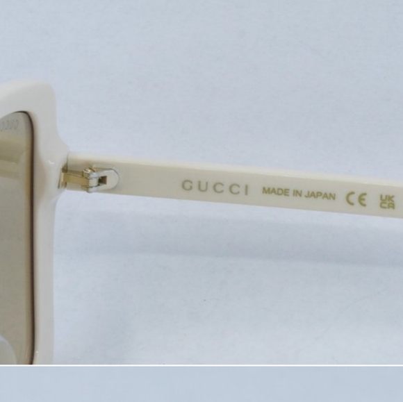 Brand New Gucci Ivory "Gucci I Love You" Sunglasses NWT and Case - Picture 8 of 10